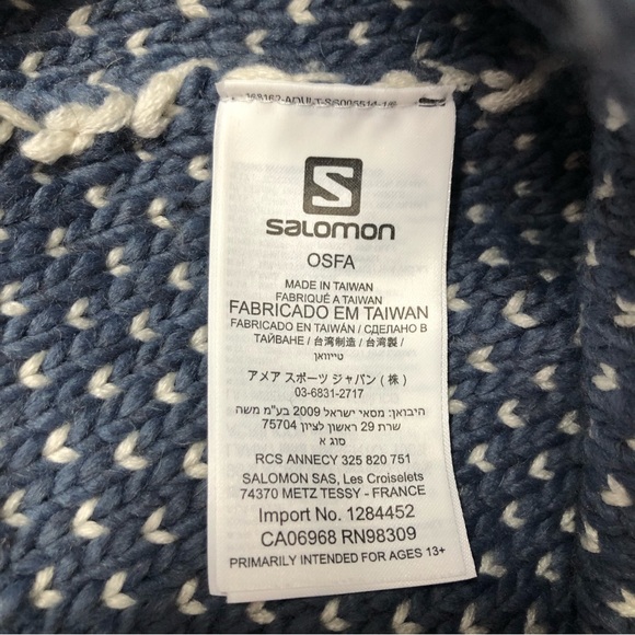 Salomon Laura beanie in color vintage indigo one size - Picture 2 of 7